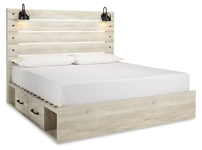 Cama con paneles Cambeck y dos cajones de almacenamiento