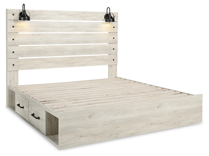 Cama con paneles Cambeck y dos cajones de almacenamiento