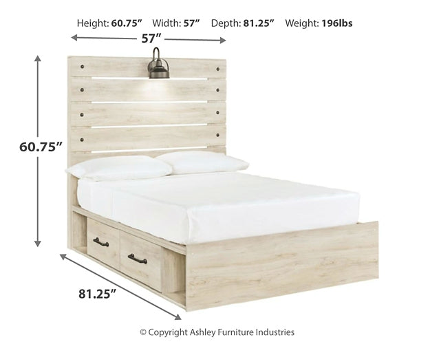 Cama con paneles Cambeck y dos cajones de almacenamiento