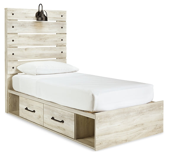 Cama con paneles Cambeck y dos cajones de almacenamiento