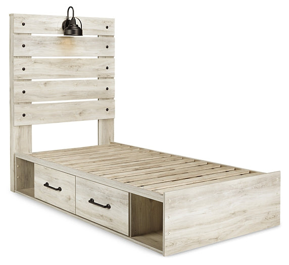 Cama con paneles Cambeck y dos cajones de almacenamiento