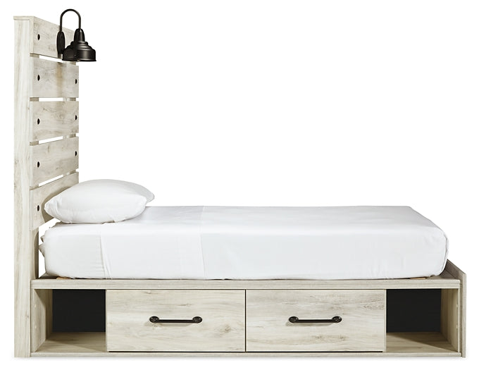 Cama con paneles Cambeck y dos cajones de almacenamiento