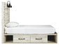 Cama con paneles Cambeck y dos cajones de almacenamiento