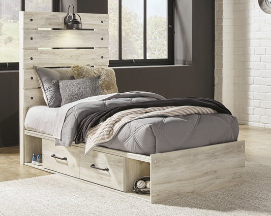 Cama con paneles Cambeck y dos cajones de almacenamiento