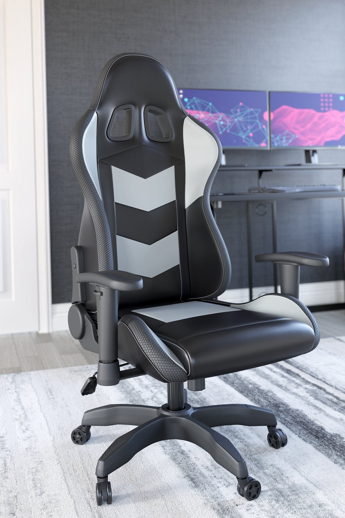 Ashley Express - Silla de escritorio giratoria Lynxtyn para oficina en casa