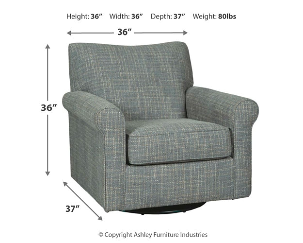 Sillón giratorio con acento deslizante Renley