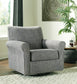 Sillón giratorio con acento deslizante Renley