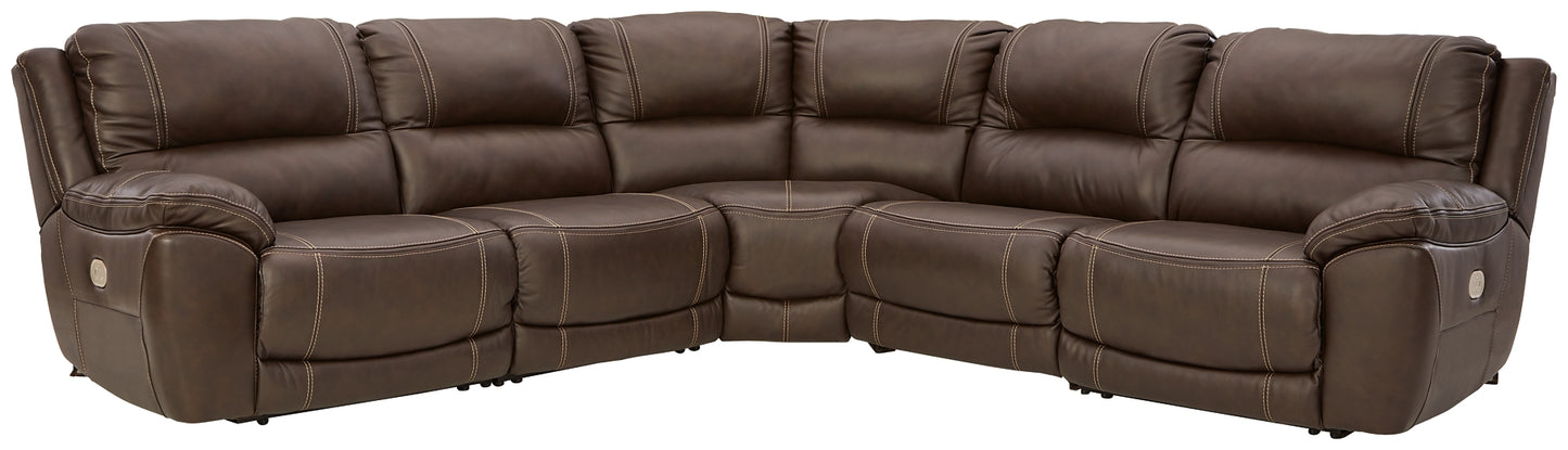 Seccional reclinable eléctrico Dunleith de 5 piezas
