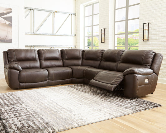 Seccional reclinable eléctrico Dunleith de 5 piezas