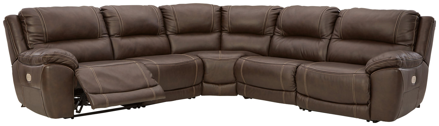 Seccional reclinable eléctrico Dunleith de 5 piezas