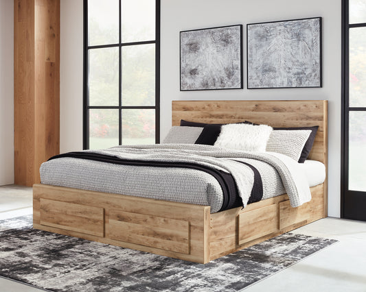 Cama Hyanna con almacenamiento y 1 cajón debajo