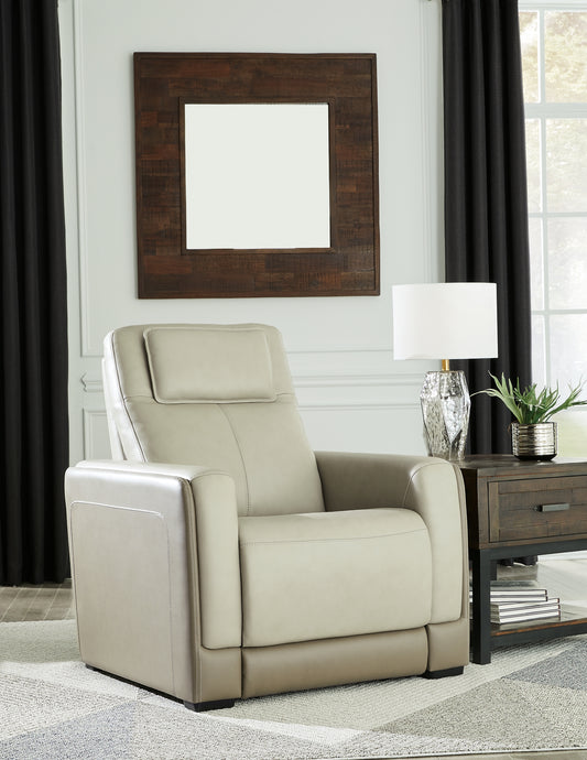 Sillón reclinable eléctrico Battleville con reposacabezas ajustable