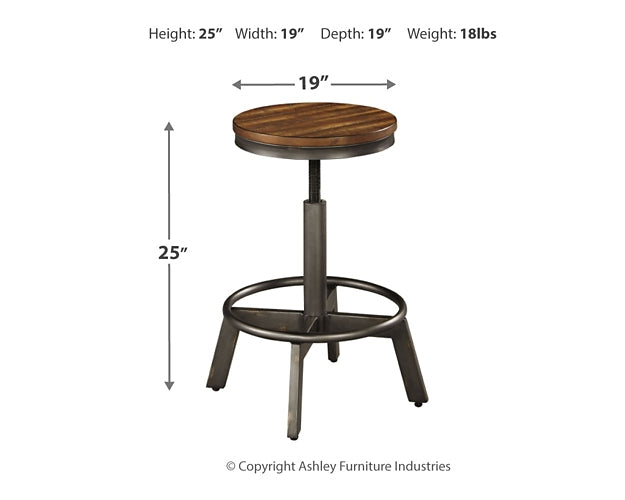 Ashley Express - Mesa de comedor Torjin de altura de mostrador y 4 taburetes