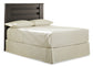Cabecera Brinxton tamaño queen/completo con tocador y cómoda con espejo