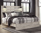 Cama King Cambeck con paneles y tocador con espejo