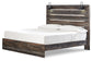 Cama Drystan King con paneles, cómoda y espejo
