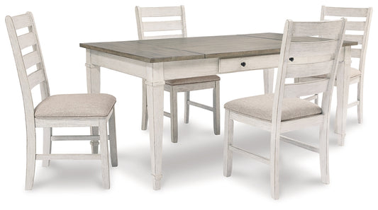 Ashley Express - Mesa de comedor Skempton y 4 sillas