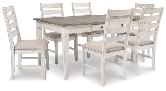 Ashley Express - Mesa de comedor Skempton y 6 sillas