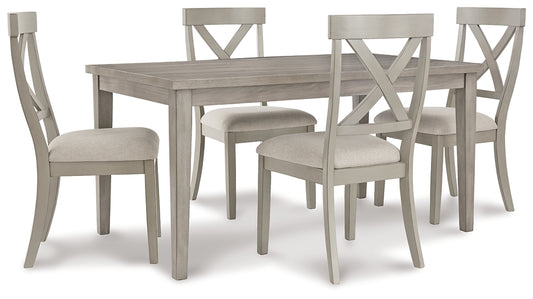Ashley Express - Mesa de comedor Parellen y 4 sillas