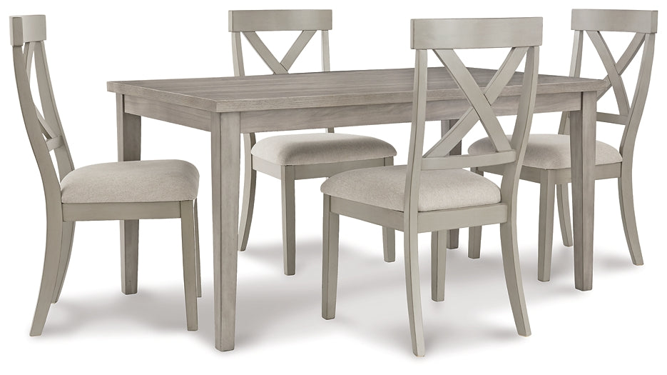 Ashley Express - Mesa de comedor Parellen y 4 sillas