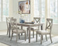 Ashley Express - Mesa de comedor Parellen y 4 sillas