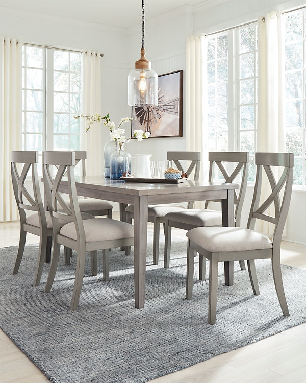 Ashley Express - Mesa de comedor Parellen y 6 sillas