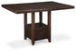 Ashley Express - Mesa de comedor Haddigan de altura de mostrador y 6 taburetes