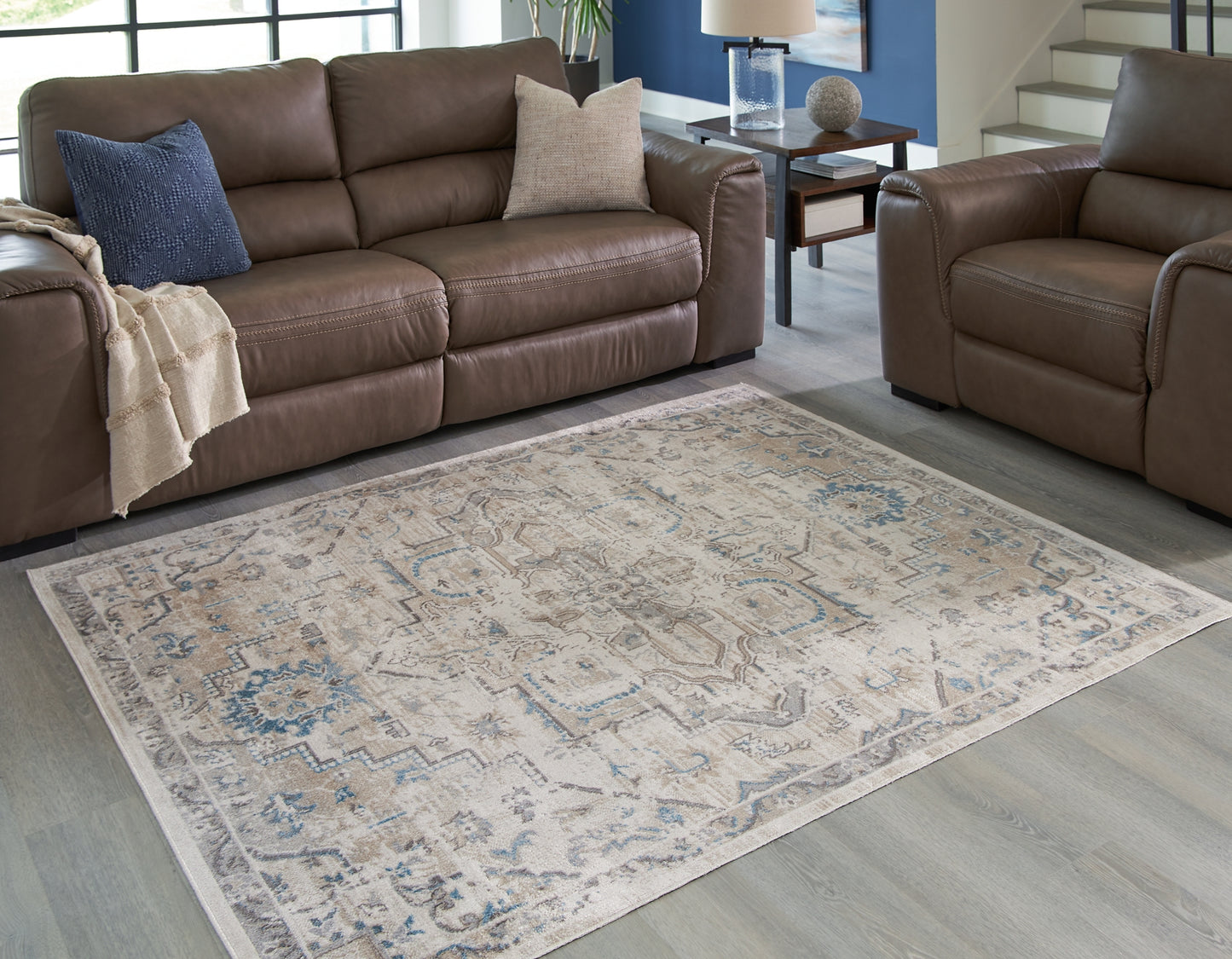 Ashley Express - Alfombra grande lavable Barkham
