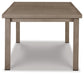 Mesa de comedor RECT frente a la playa EXT