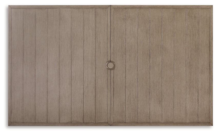 Mesa de comedor RECT frente a la playa EXT