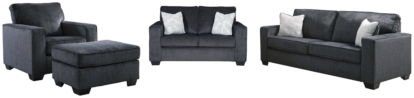 Sofá, loveseat, silla y otomana Altari
