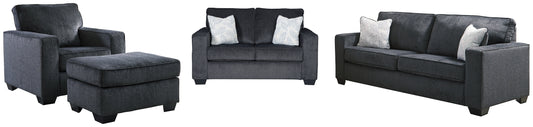 Sofá, loveseat, silla y otomana Altari