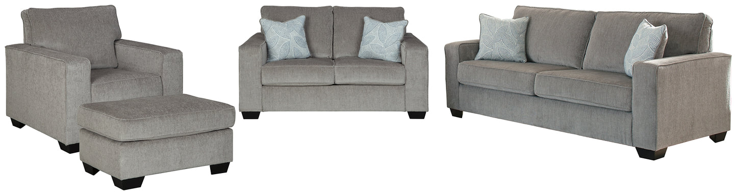 Sofá, loveseat, silla y otomana Altari