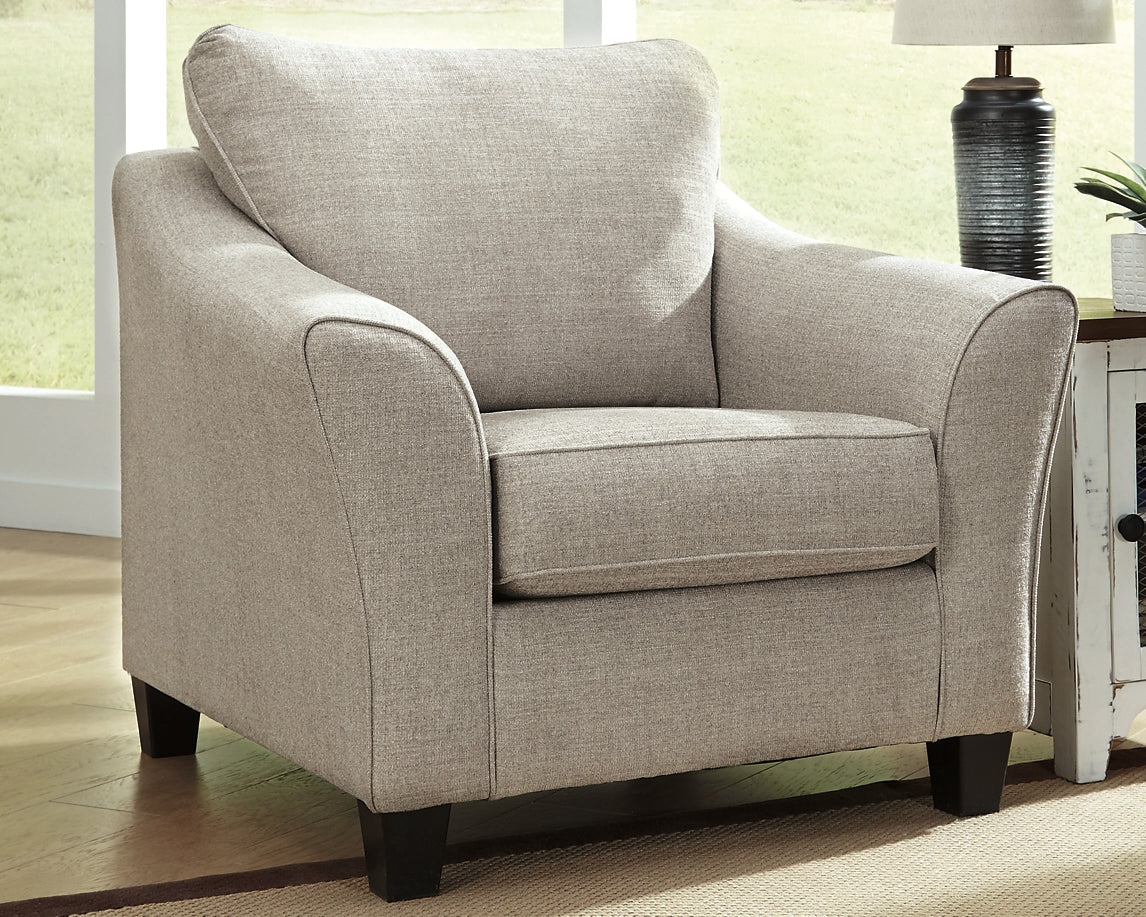Sofá, chaise longue y otomana Abney