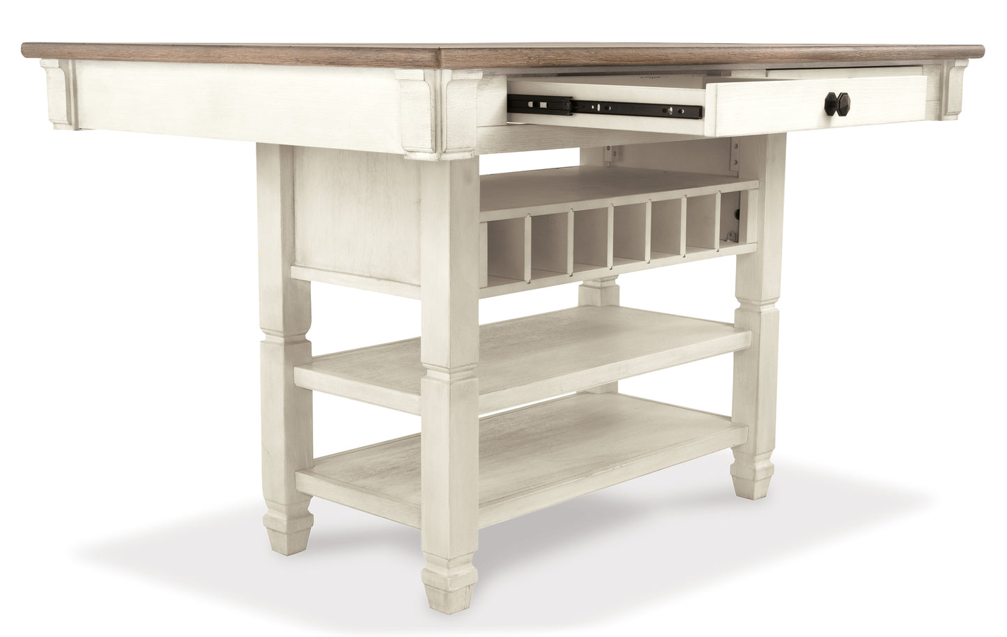Mesa de comedor Bolanburg de altura de mostrador y 6 taburetes