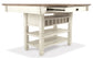 Mesa de comedor Bolanburg de altura de mostrador y 6 taburetes