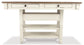 Mesa de comedor Bolanburg de altura de mostrador y 6 taburetes