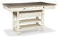 Mesa de comedor Bolanburg de altura de mostrador y 6 taburetes