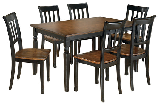 Ashley Express - Mesa de comedor Owingsville y 6 sillas