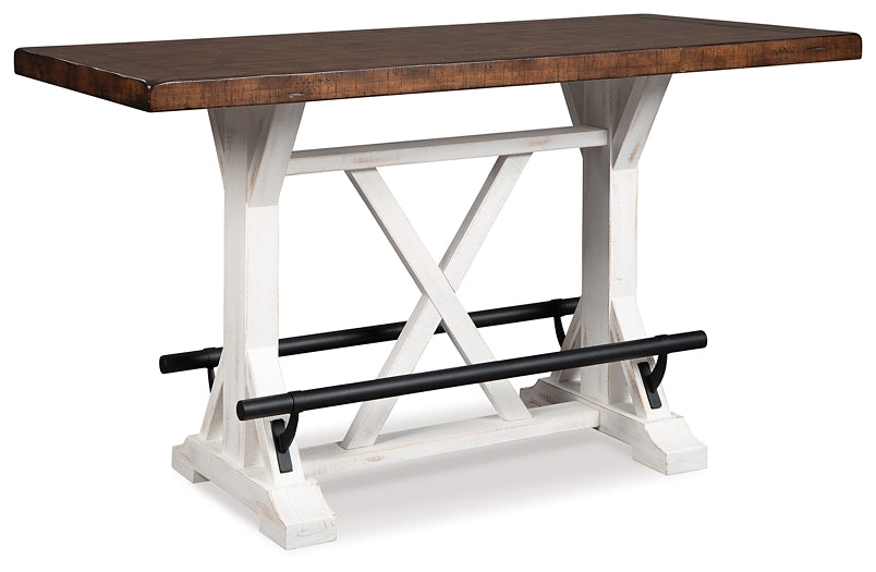 Ashley Express - Mesa de comedor Valebeck de altura de mostrador y 4 taburetes
