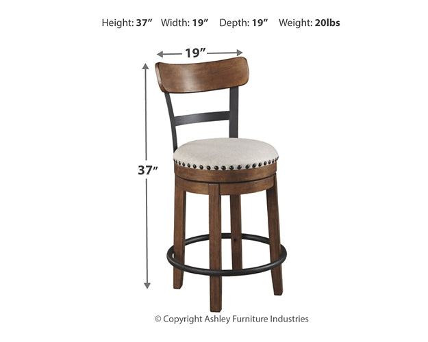 Ashley Express - Mesa de comedor Valebeck de altura de mostrador y 4 taburetes