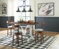 Ashley Express - Mesa de comedor Valebeck de altura de mostrador y 4 taburetes