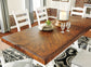 Mesa de comedor Valebeck y 8 sillas