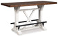 Ashley Express - Mesa de comedor Valebeck de altura de mostrador y 4 taburetes