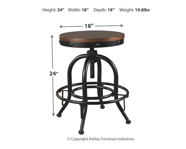 Ashley Express - Mesa de comedor Valebeck de altura de mostrador y 4 taburetes
