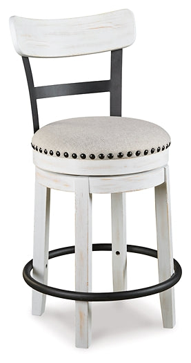 Ashley Express - Mesa de comedor Valebeck de altura de mostrador y 4 taburetes