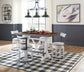 Ashley Express - Mesa de comedor Valebeck de altura de mostrador y 4 taburetes