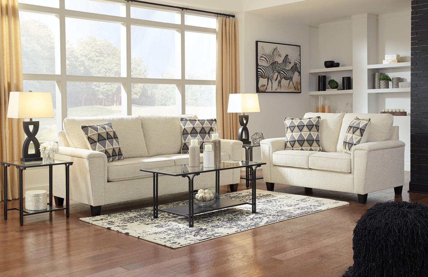 Sofá y loveseat