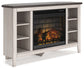 Ashley Express - Mueble de TV esquinero Dorrinson con chimenea eléctrica