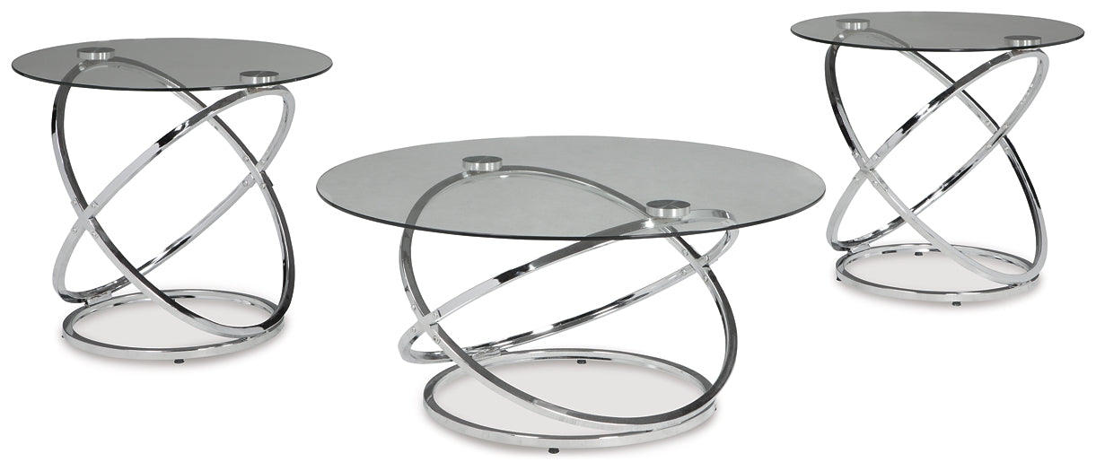Ashley Express - Juego de mesa auxiliar Hollynyx (3 piezas)
